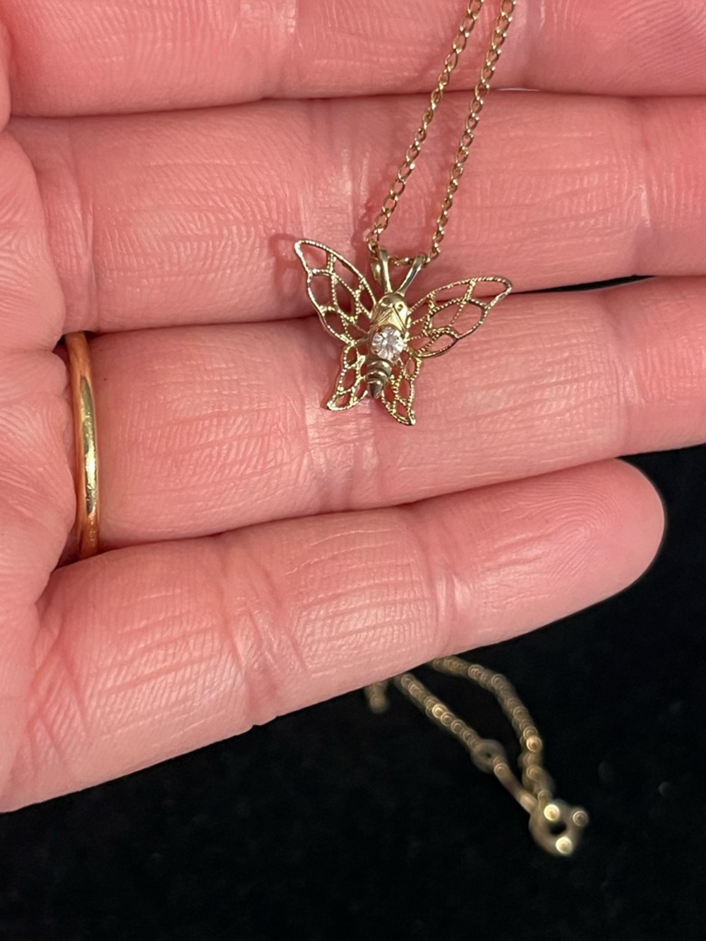Vintage H.J. Sherman 12K Gold Filled Styled By Marvel Butterfly Necklace - Picture 5 of 11
